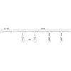 Girlianda BAJA, juodos sp., su 10x1W 2700K E27 LED lemputėmis, 10m, IP44