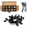 Girlianda BAJA, juodos sp., su 10x1W 2700K E27 LED lemputėmis, 10m, IP44