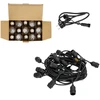 Girlianda BAJA, juodos sp., su 15x1W 2700K E27 LED lemputėmis, 15m, IP44
