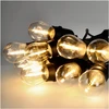 Girlianda BAJA, juodos sp., su 15x1W 2700K E27 LED lemputėmis, 15m, IP44