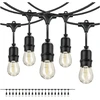 Girlianda BAJA, juodos sp., su 20x1W 2700K E27 LED lemputėmis, 10m, IP44