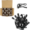 Girlianda BAJA, juodos sp., su 20x1W 2700K E27 LED lemputėmis, 10m, IP44