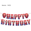 Girlianda "Happy birthday" Spiderman ( Žmogus voras )