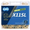 Grandinė KMC X11SL Ti-N Gold/Juodas Waxed