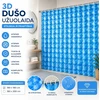 Grandininis pjūklas 3D Dušo Užuolaida MĖLYNA