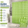 Grandininis pjūklas 3D Dušo Užuolaida ŽALIA