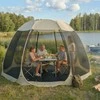 Grandininis pjūklas CAMA paviljonas, 395 cm, sodo pavėsinė, smėlio/juodos spalvos