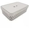 Grandininis pjūklas Plastikinė dėžė su dangčiu 40×30×13 cm BALTA