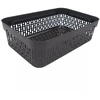 Grandininis pjūklas Plastikinė dėžutė su skylutėmis, 40 × 30 × 13 cm JUODA