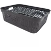 Grandininis pjūklas Plastikinė dėžutė su skylutėmis, 30 × 20 × 9 cm JUODA