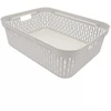 Grandininis pjūklas Plastikinė dėžutė su dangčiu, 30×20×9 cm BALTA