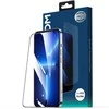 Grūdintas stiklas “ 2.5D, apsauga nuo mėlynos šviesos ir dulkių, juodas rėmelis, skirtas iPhone 15 Plus / 16 Plus“