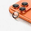 „AmazingThing AR Sapphire“ kameros objektyvo stiklas, skirtas „iPhone 17 Pro / Pro Max“ – su oranžiniu rėmeliu