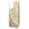 Guess GUHCN61LG4GGO Apple iPhone 11 6,1″ / Xr auksinis kietas dėklas 4G Big Liquid Glitter