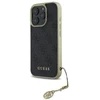 Guess GUHCP16XGF4GGR Apple iPhone 16 Pro Max 6.9″ juodos spalvos kietas dėklas 4G Charms Collection