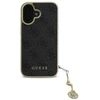 Guess GUHCP16MGF4GGR Apple iPhone 16 Plus 6.7″ juodos spalvos kietas dėklas 4G Charms Collection