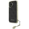 Guess GUHCP16SGF4GGR Apple iPhone 16 6.1" dėklas telefonui juodos spalvos 4G Charms Collection
