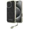 Guess GUHCP16XGF4GGR Apple iPhone 16 Pro Max 6.9″ juodos spalvos kietas dėklas 4G Charms Collection