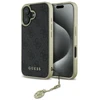 Guess GUHCP16SGF4GGR Apple iPhone 16 6.1″ juodos spalvos kietas dėklas 4G Charms Collection