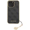 Guess GUHCP14LGF4GGR Apple iPhone 14 Pro 6,1″ pilkas kietas dėklas 4G Charms Collection