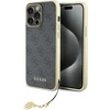 Guess GUHCP15XGF4GGR iPhone 15 Pro Max 6.7" pilka/pilkas kietas dėklas 4G Charms Collection