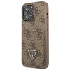 Dėklas GUESS GUHCP13LP4TPW IPHONE 13 PRO / 13 6.1 "BROWN / BROWN HARDCASE 4G TRIANGLE CARDSLOT LOGO