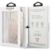 Guess GUHCP13LP4TPP Apple iPhone 13 Pro / 13 6,1″ rožinės spalvos kietas dėklas 4G Triangle Logo Cardslot