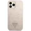 Guess GUHCP13LP4TPP Apple iPhone 13 Pro / 13 6,1″ rožinės spalvos kietas dėklas 4G Triangle Logo Cardslot