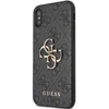 Guess GUHCPX4GMGGR Apple iPhone X/XS pilkas kietas dėklas 4G Big Metal Logo