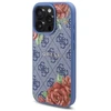 Guess GUHMP16XP4ROPEMCB Apple iPhone 16 Pro Max 6.9″ mėlynas kietas dėklas 4G Flowers Print MagSafe