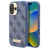 Guess GUHMP16MU4GPRB Apple iPhone 16 Plus 6.7″ mėlynas kietas dėklas 4G Logo Plate MagSafe
