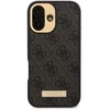 Guess GUHMP16MU4GPRK Apple iPhone 16 Plus 6.7″ juodos spalvos kietas dėklas 4G Logo Plate MagSafe