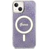 GUESS GUHMP14SH4STU IPHONE 14/15/13 6.1" VIOLETINIS / VIOLETINIS KIETAS DĖKLAS 4G MAGSAFE