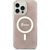 Guess GUHMP14XH4STP Apple iPhone 14 Pro Max 6.7″ rožinės spalvos kietas dėklas 4G MagSafe