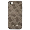 Guess GUHCI8G4GFBR Apple iPhone SE 2022 / 2020/ 7 / 8rudos spalvos kietas dėklas 4G Metal Gold Logo