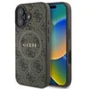 Guess 4G Ring Classic Logo MagSafe iPhone 16 dėklas - rudos spalvos