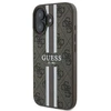 Guess GUHMP16MP4RPSW Apple iPhone 16 Plus 6.7″ rudos spalvos kietas dėklas 4G Printed Stripes MagSafe