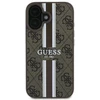 Guess GUHMP16MP4RPSW Apple iPhone 16 Plus 6.7″ rudos spalvos kietas dėklas 4G Printed Stripes MagSafe