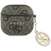 Guess 4G Strass Charm dėklas, skirtas AirPods 4 – Ruda
