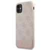 Guess GUHCN61G4GLPI Apple iPhone 11 6,1″/ Xr rožinės spalvos kietas dėklas 4G Stripe Collection