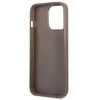Guess 4G Triangle Logo Cardslot dėklas iPhone 13 Pro / 13 - rudas
