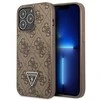 Guess 4G Triangle Logo Cardslot dėklas iPhone 13 Pro / 13 - rudas