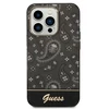 Guess GUHCP14LHGBNHK Apple iPhone 14 Pro 6,1″ juodos spalvos kietas dėklas Bandana Paisley