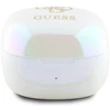 Guess belaidės ausinės GUTWSJ144ESH TWS su įkrovimo stotele baltos/baltos, vaivorykštinės su 4G spausdintu logotipu