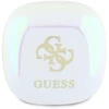 Guess belaidės ausinės GUTWSJ144ESH TWS su įkrovimo stotele baltos/baltos, vaivorykštinės su 4G spausdintu logotipu