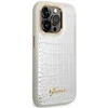 „Guess Croco Collection“ dėklas, skirtas iPhone 14 Pro 6.1" - sidabrinis