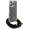 Guess GUHCP16XHC4SEW Apple iPhone 16 Pro Max 6.9" dėklas telefonui rudos spalvos/dėklas telefonui rudos spalvos Crossbody Cord 4G Print