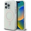 Guess GUHMP16LH4DTEH Apple iPhone 16 Pro 6.3″ baltos spalvos kietas dėklas IML 4G Background MagSafe