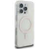 Guess GUHMP16LH4DTEH Apple iPhone 16 Pro 6.3″ baltos spalvos kietas dėklas IML 4G Background MagSafe