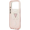 GUESS dėklas, skirtas IPHONE 17 Pro, suderinamas su MagSafe GUHMP17LHGTMLCGP (IML gradientas su trikampio logotipu), rožinis